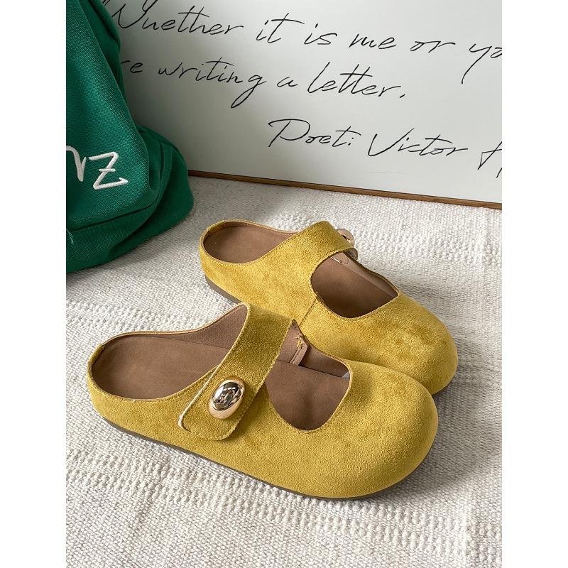Summer New One-pedal Mary Jane Bag Head Half Slippers 5115