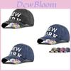 Vintage Embroidered Baseball Cap Adjustable Sunscreen Breathable Waterproof Warmer Fan Visor Hat