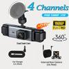 Car DVR 1080P Dash Cam NEW 360° 3/4 Channel Driving Camera with Front Left Right Rear Night Vision 2.0 Car Assecories