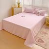 Soft Home Bed Linen Sheets Bed Flat Sheet for Double Bed Plain Solid Color Top Sheets Single/Queen/King Flat Bedsheets
