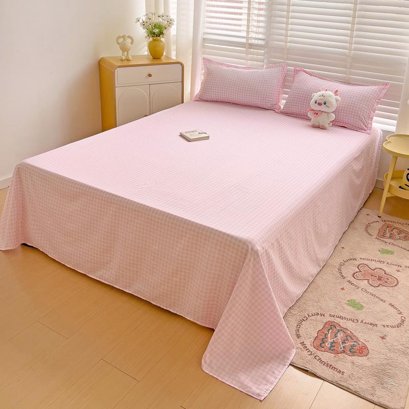 Soft Home Bed Linen Sheets Bed Flat Sheet for Double Bed Plain Solid Color Top Sheets Single/Queen/King Flat Bedsheets