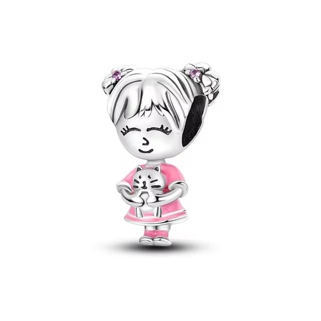 New -Selling Best Friend Series Coffee Boys And Girls Charm Fashionable Pendant Fit Original Women Bracelet Jewelry Gift