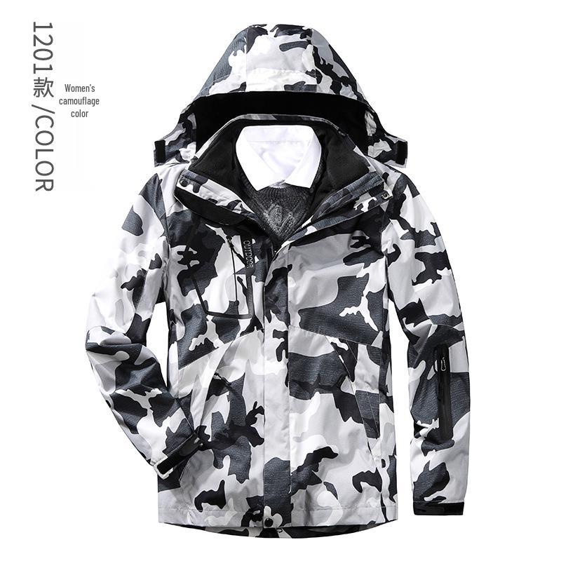 Men's 3-in-1 Outdoor Waterproof Workwear with Detachable Fleece Liner