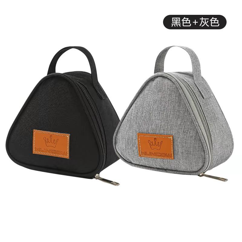 Breakfast Insulation Thermal Bag Small Triangular Rice Ball Lunch Box Bags Cute Portable Food Bento Fresh Pouch for Women Kids