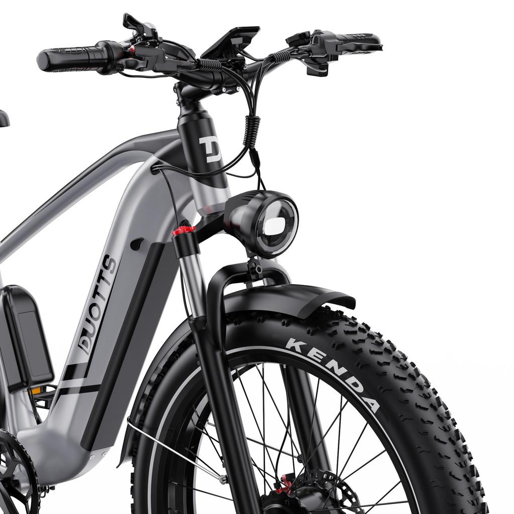 Elektrofahrrad Duotts F26, Doppelmotor 750W, 48V 20AH Akku, Höchstgeschwindigkeit 55 km/h, Reichweite 120 km, 26x4,0 Zoll Reifen