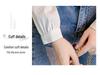 Spring & Autumn 2024 Women's Jacquard Cotton Shirt with Ruffled Collar - Fashionable & Versatile