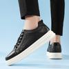 Fashion New Men's Genuine Leather Sneakers Casual Sports Shoes Breathable Comfortable Walking Shoes Fashion Outdoor Slip Resistant Shoes