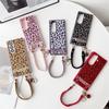 Applicable to Samsung ZFold7 folding leopard print splicing mobile phone case love plush portable ZFold6 anti-drop protective case