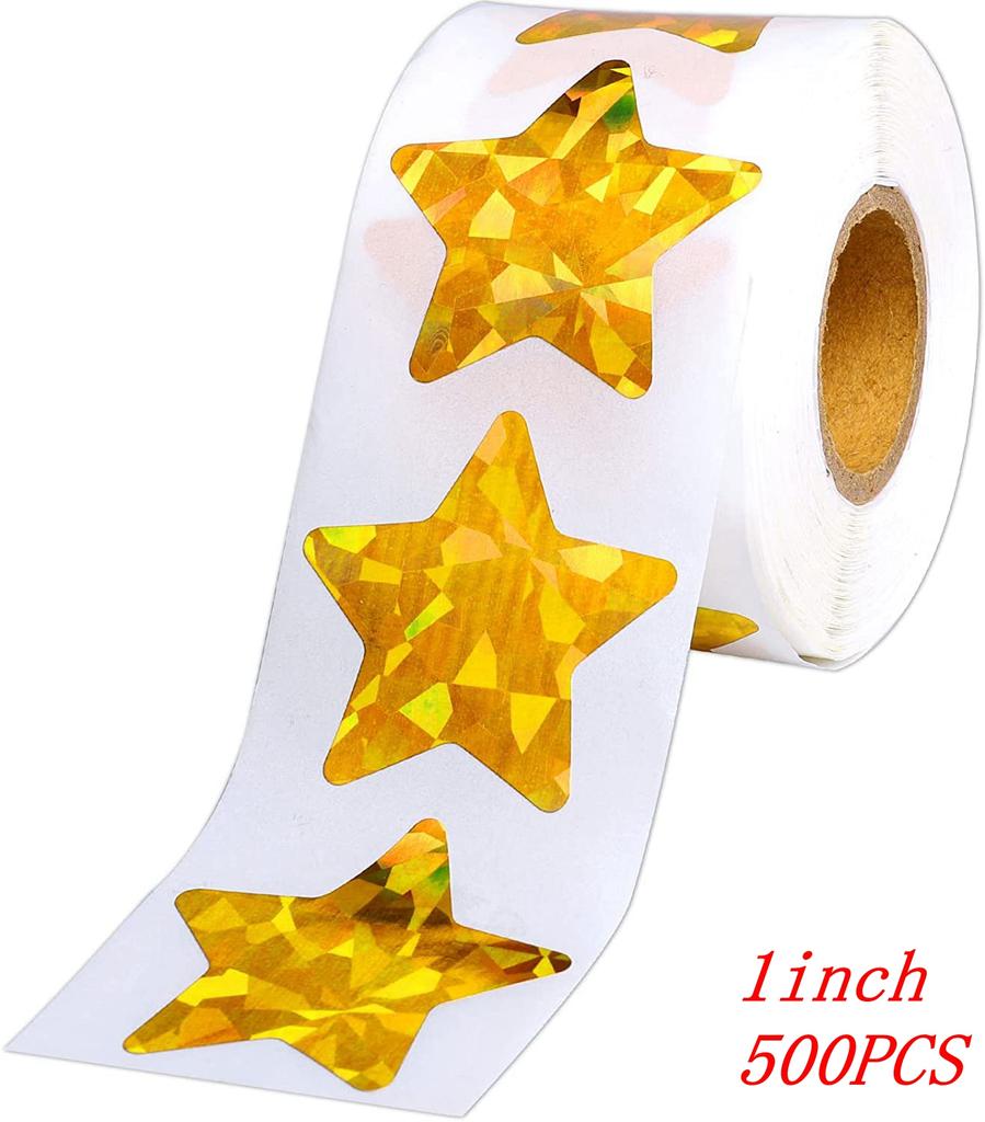 50-500pcs 1inch Clear Gold Foil Thank You Stickers for Envelope Sealing Label Stickers Pretty Things Inside for Gifts Package