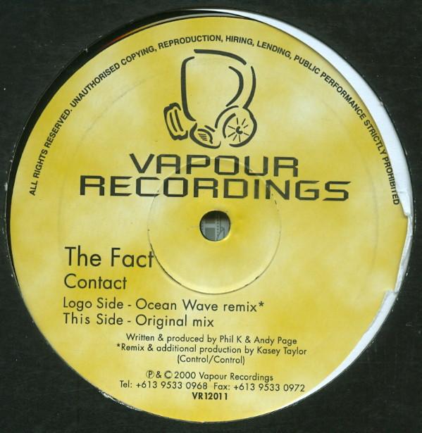 

12inch Record FACT Contact VR12011 VAPOUR RECORDIN 2000 Australia Dance Electronica Used