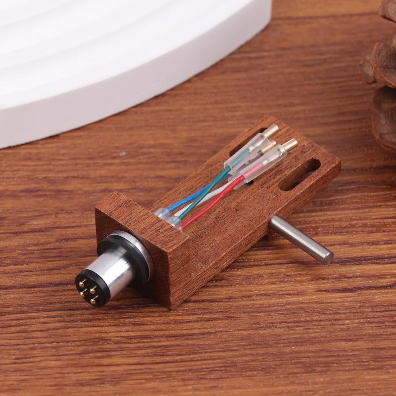 Universal Wood Turntable Headshell Mount For LP Turntables Durable Phono Cartridge Stylus Pointer Replacement Accessory