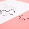 Runde Rahmen Gläserlose Retro Coole Puppenbrille Für Puppenzubehör