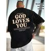 Fit Versatile Letter Print Men's Casual T-Shirt, Cool and Breathable Short Sleeve