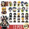 Q-Version Dämonentöter Anime Sitzende Geisterpuppe Tanjiro Nidouzi Inosuke Zenizu Puppe Action-Modell Spielzeug Weihnachtsgeburtstagsgeschenk