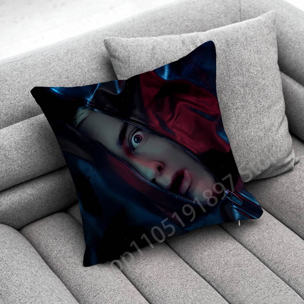 E-Eminem The Marshall Mathers LP STANS Throw Pillow Case For 30cm 40cm 45*45cm 50cm 55cm Square Sofa Pillowcase Shell