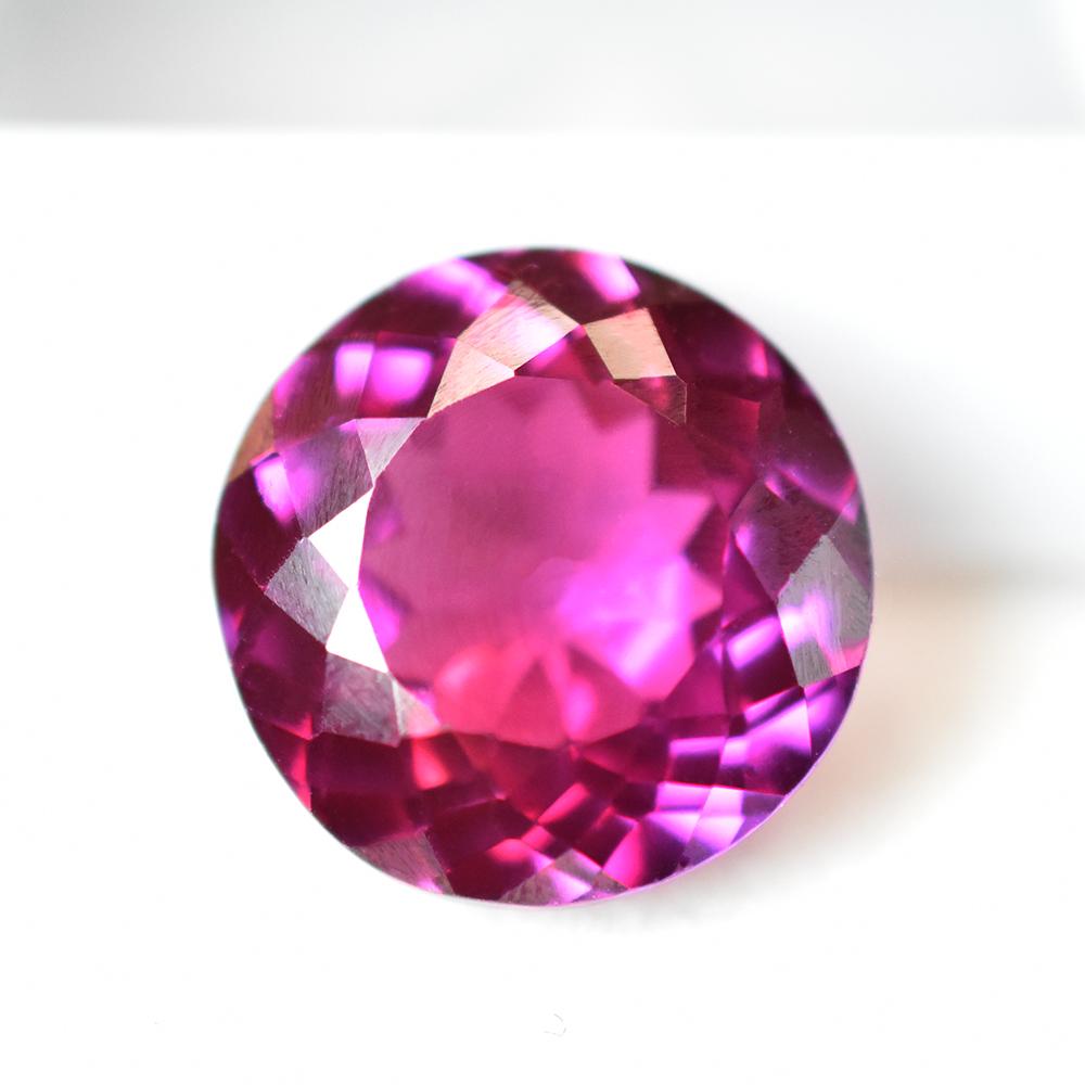 A+ Natural Pink Tourmaline 9.05 Ct Certified Beautiful Round Cut Gemstone