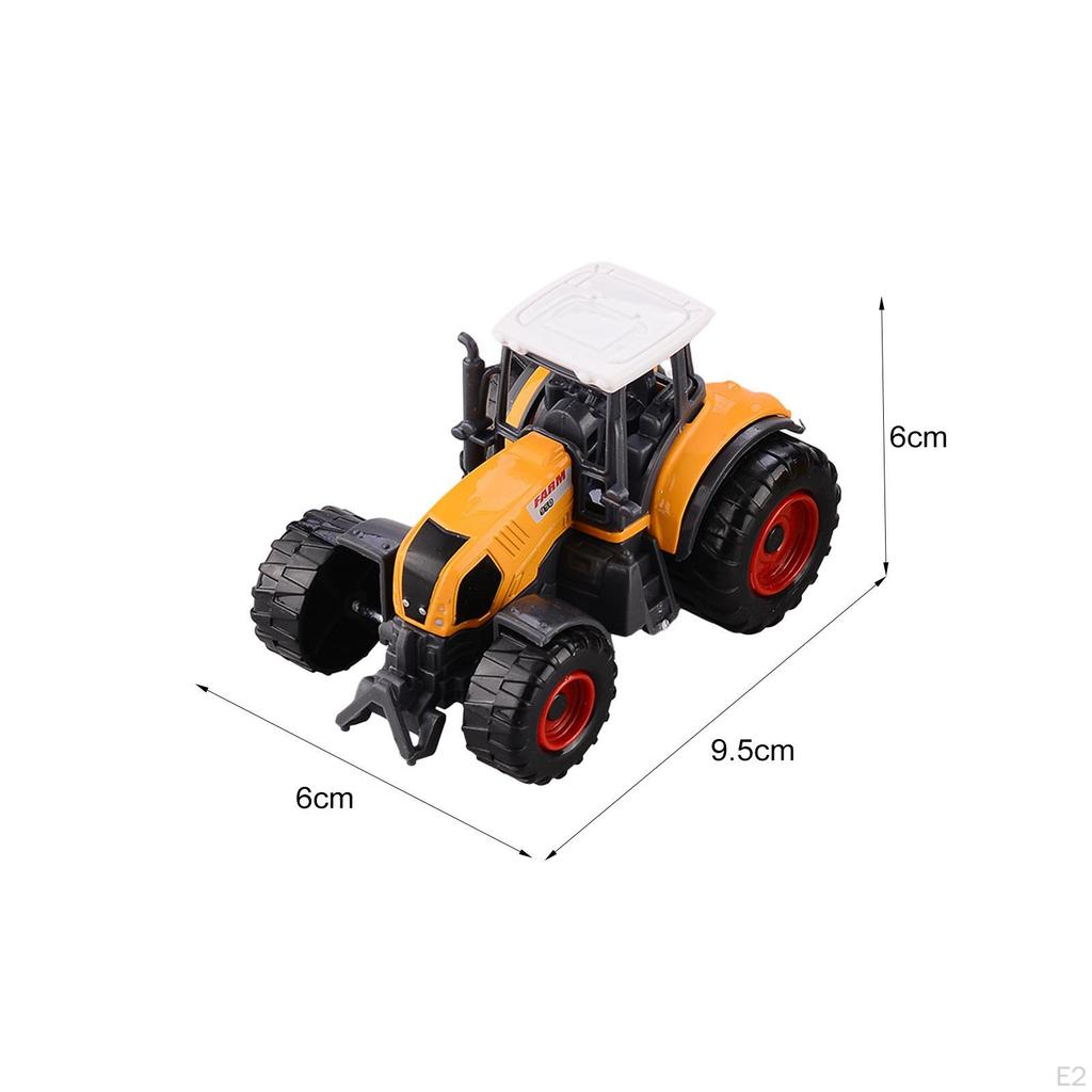 Kinder Mini Traktor Simulation Bauernauto Diecast Fahrzeug Spielzeug Kleines Spielset, für Geburtstag,