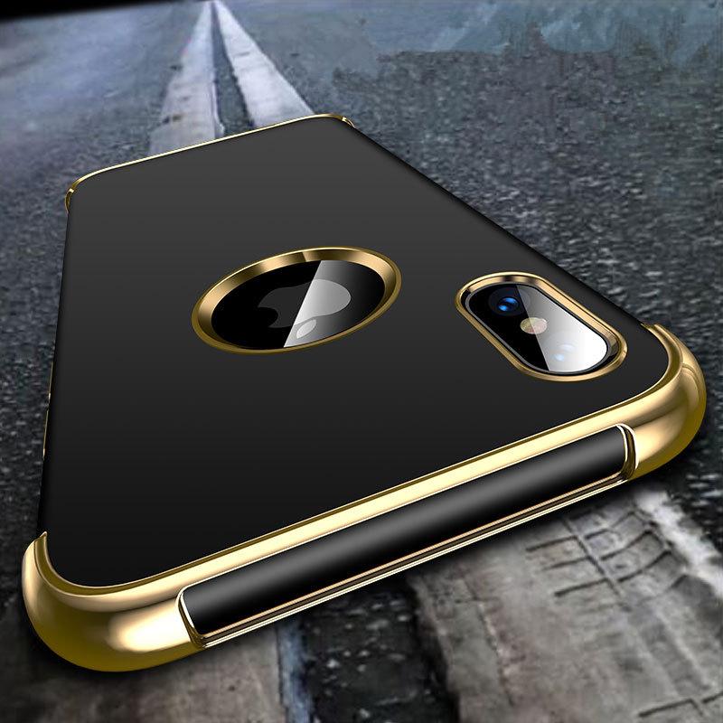 Drop Protection Plating Silicone Case for Iphone Xs Max X Xr 6 7 8 Plus ...