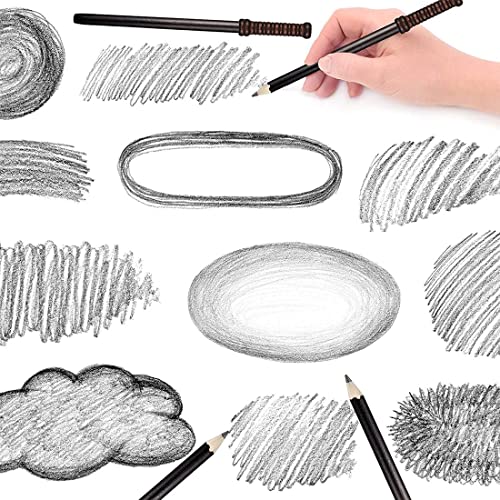 30 Themed Wand Pencils - Wooden Magic Pencil Party Favors for School Celebrations Bulk Set of 30 Novelty Pencils for Themed Birthday Events