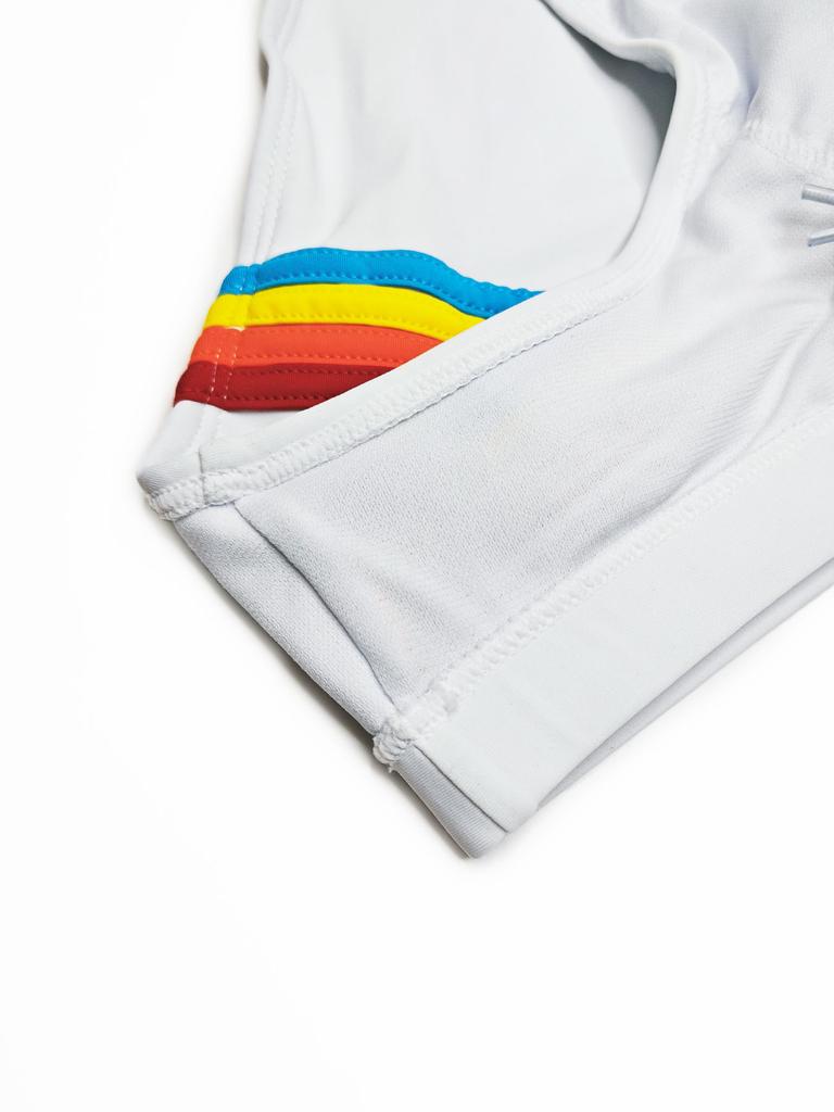 Men's Fashion Sexy Swim Brief Sexy Stripes UXH Brand Swimsuit for Men Surfing Swimwear Beach Shorts