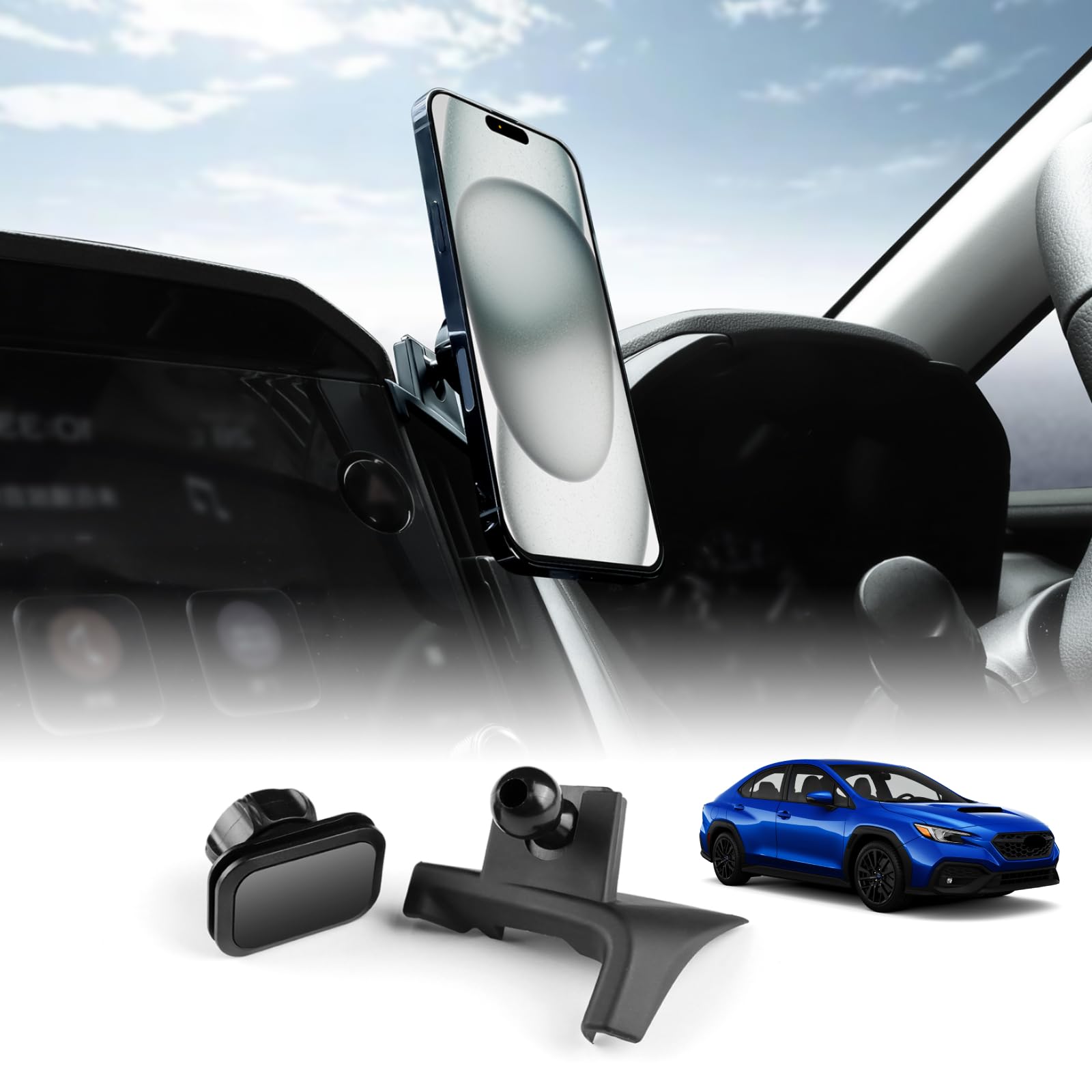 KUNGKIC Compatible with Subaru WRX S4 STI 2022 2023 2024 чёрный