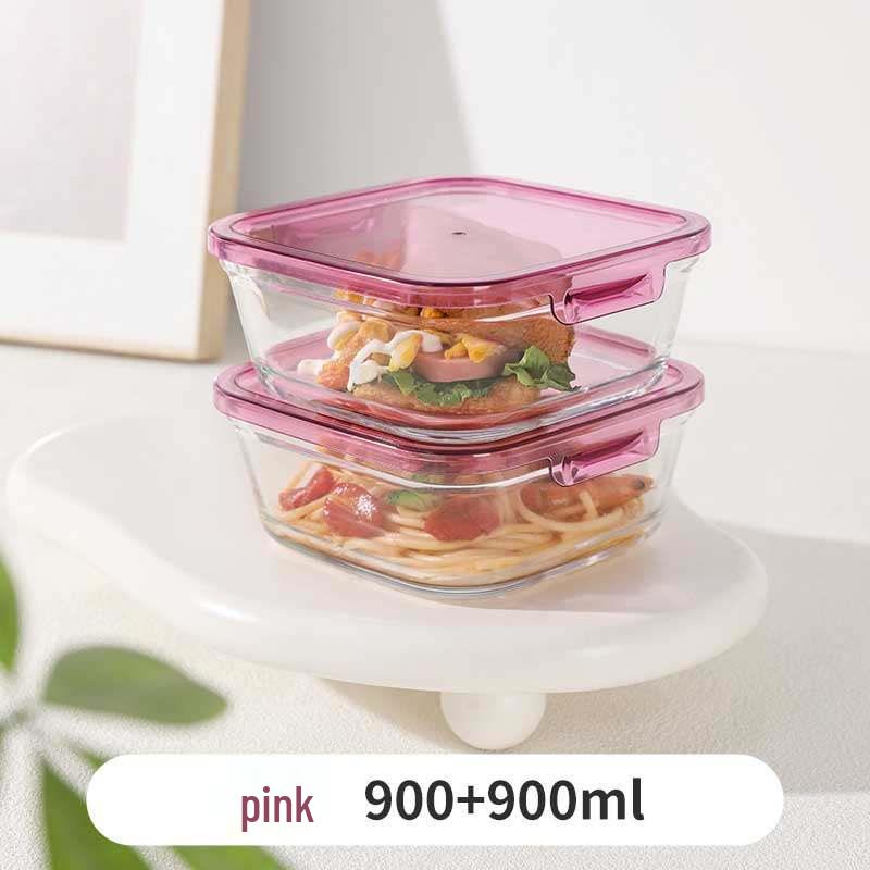 Microwaveable Glass Lunch Bento Box - Salad & Fresh Storage Container