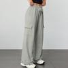 Pantalones de chándal de pierna ancha para mujer Pantalones cargo Cintura alta Pantalones de chándal Joggers holgados Pantalones largos casuales con bolsillos