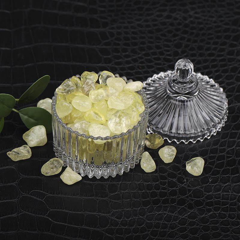 Lemon Yellow Natural Crystal Stone for Bonsai and Aromatherapy Decor