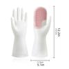 Multi-Purpose Silicone Cleaning Gloves with Scrubber – Dishwashing, Kitchen & Bathroom Use, Non-Slip, Waterproof, Easy Clean
