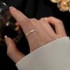 PANJBJ 925 Sterling Silver Star Zircon Rings for Women Sweet Minimalist Office Romantic Jewelry Gift Prevent Allergy Dropship