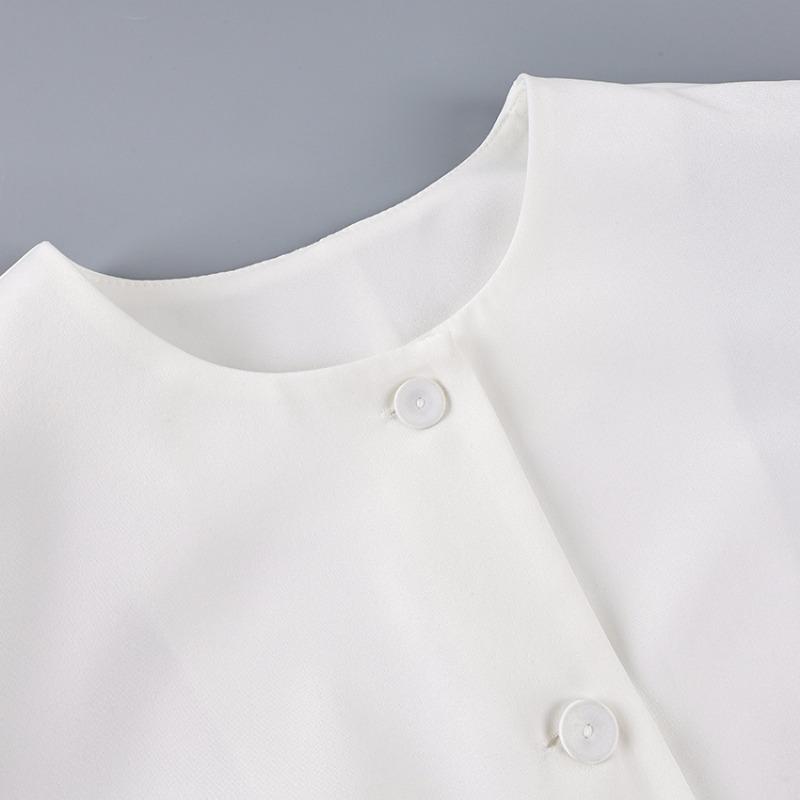 New Summer Women's Clothing, Versatile Short-sleeved Shirts for Commuting, Elegant Cardigan Tops
