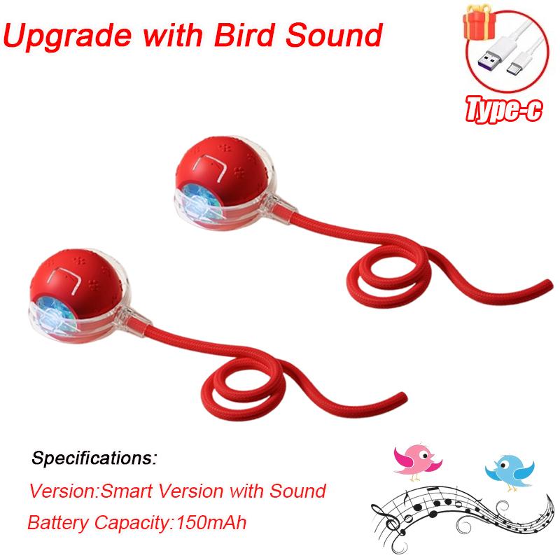 Upgrade Smart Interactive Cat Toys Ball Pet Interaction with Bird Sound Automatic Rolling Ball Toy for Cat Electric Dog Ball Toy