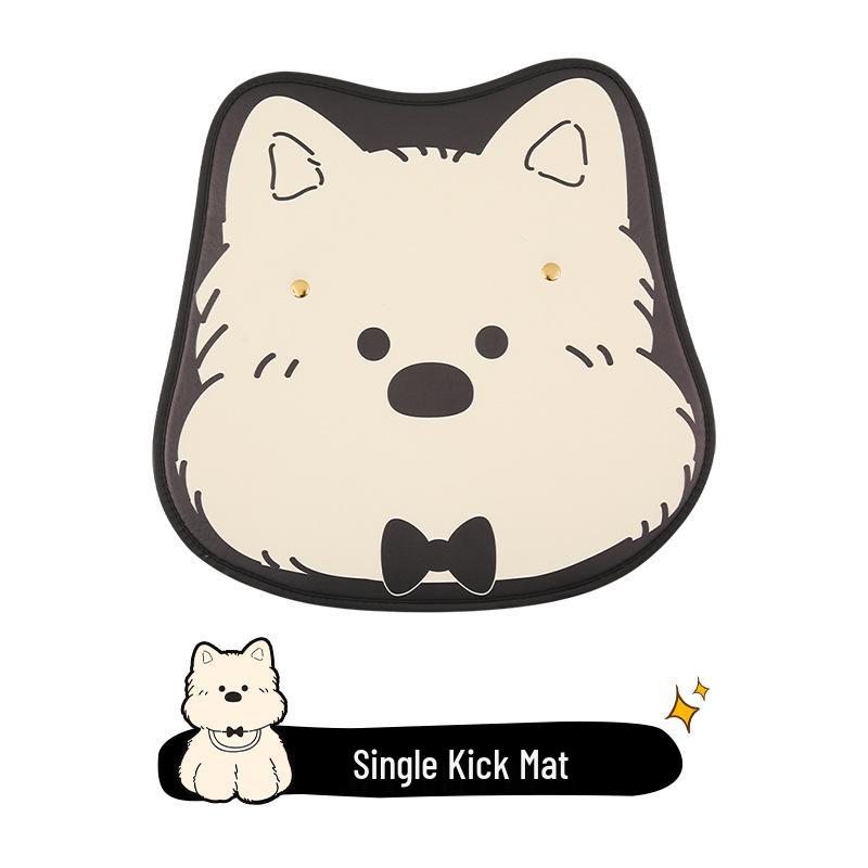 West Highland Cartoon Ladies Car Seat Cushion for Volkswagen Golf, Sagitar, Tayron, and T-Roc - All Seasons.