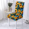 Protective Case Dustproof Sunflower Elastic Chair Cover Soft Universal Seat Cover Thickened Washable Chair Cushion Office