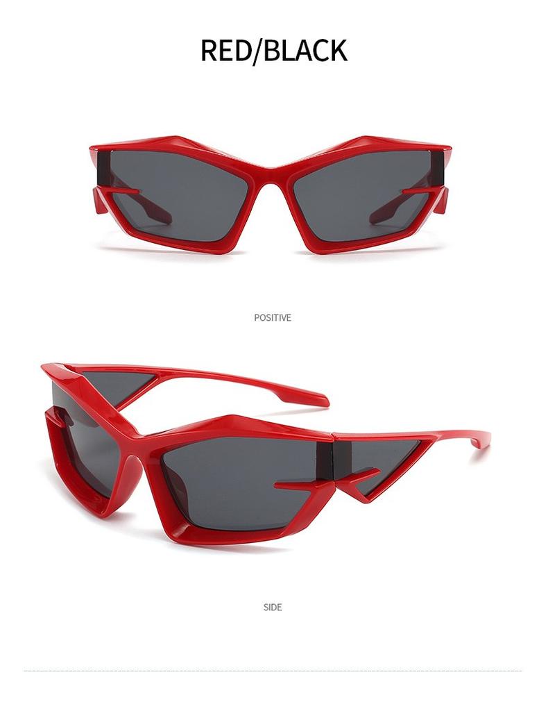 -eye Large Frame Gradient Sunglasses