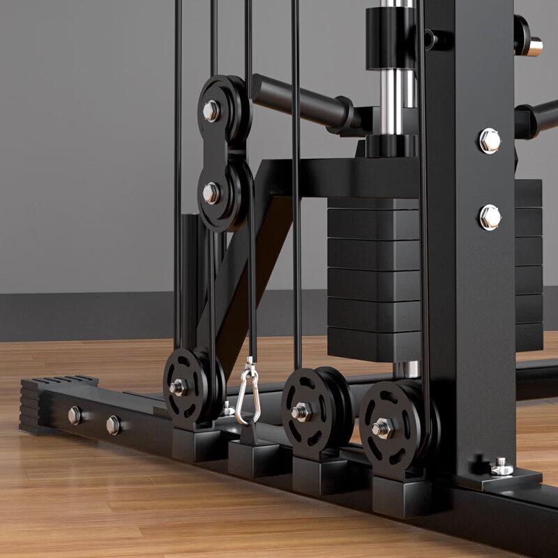 YANBO Smith Machine with Barbell Plates & Bench