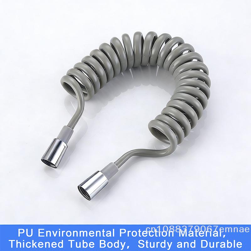 [C3]Toilet Spray Nozzle Bidet Hose Telescopic 1.5/2 Meter Spring Inlet Hose Telephone Line Shower Head Hose