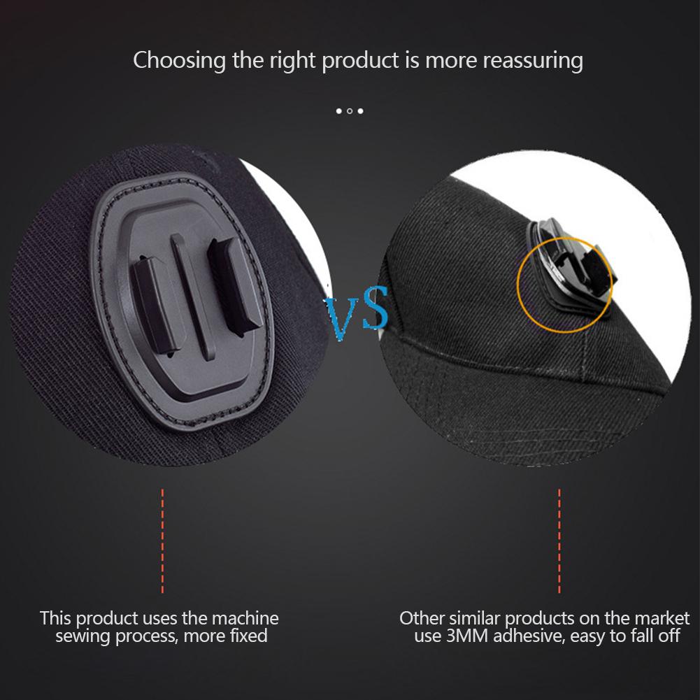 Adjustable Canvas Sun Hat Cap for Gopro Hero 12 11 10 9 8 7 6 5 4 3 Insta360 X3 X2 Eken SJCAM DJI OSMO Sport Action Camera