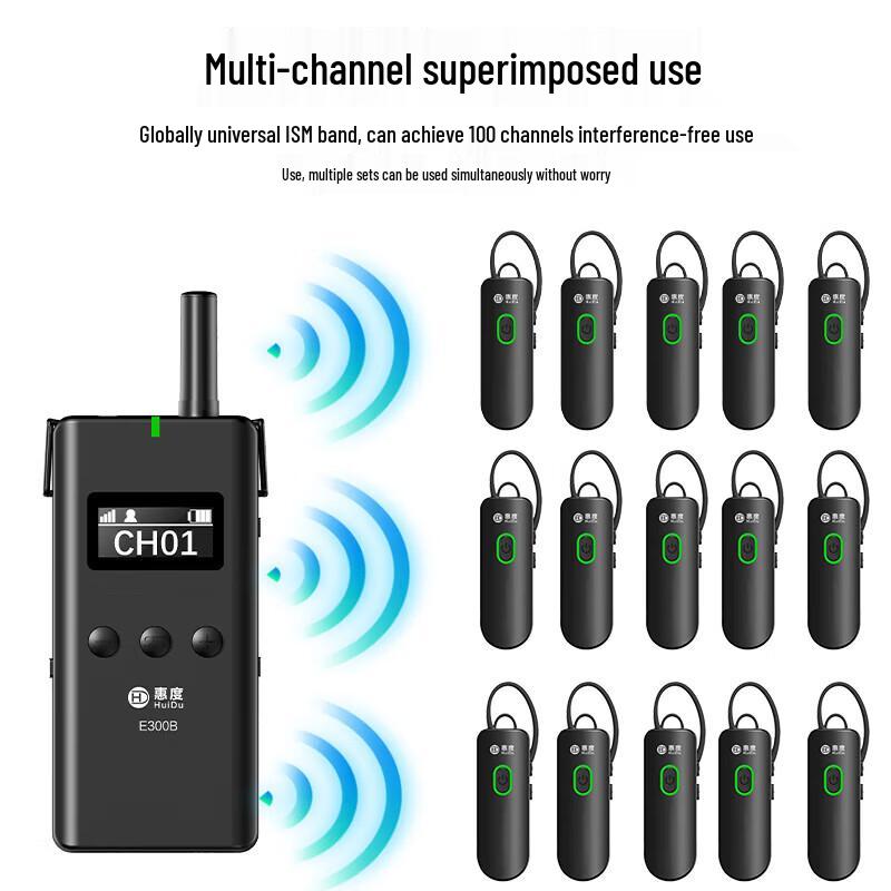 HuiDu E300 Professional Wireless Audio Guide System (CN Version)