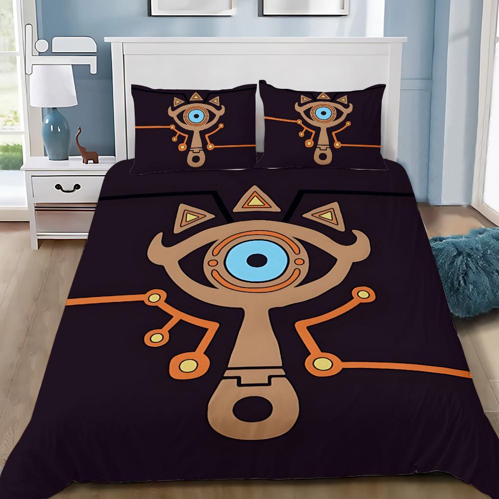 Games Z-Zeldas Of Legends Duvet Cover Pillowcase Game Scene Print Bedding Set Adult Boy Bedroom Decoration Single Double Siz