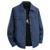 Men's Full Print Lapel Collar Jacket Vintage for Fall Winter Daily Wear