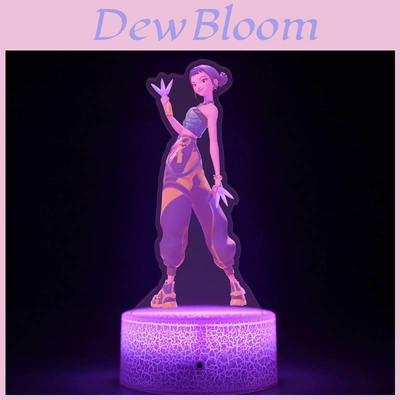 Kpop Demon Hunters 3d Acrylic Night Light With Remote Control For Collectors Fans