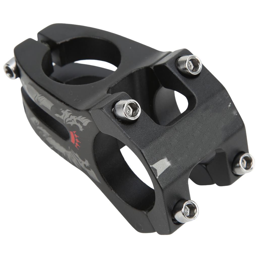 Mountain Bike Stem Lightweight Aluminum Alloy Hollow 31.8mm Curved Knife Marking Short Handlebar Stem for Cycling