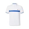 Tennis Series Moisture Wicking Striped Short Sleeve Polo Shirt Men Tops Jade-White A11M423112FWT