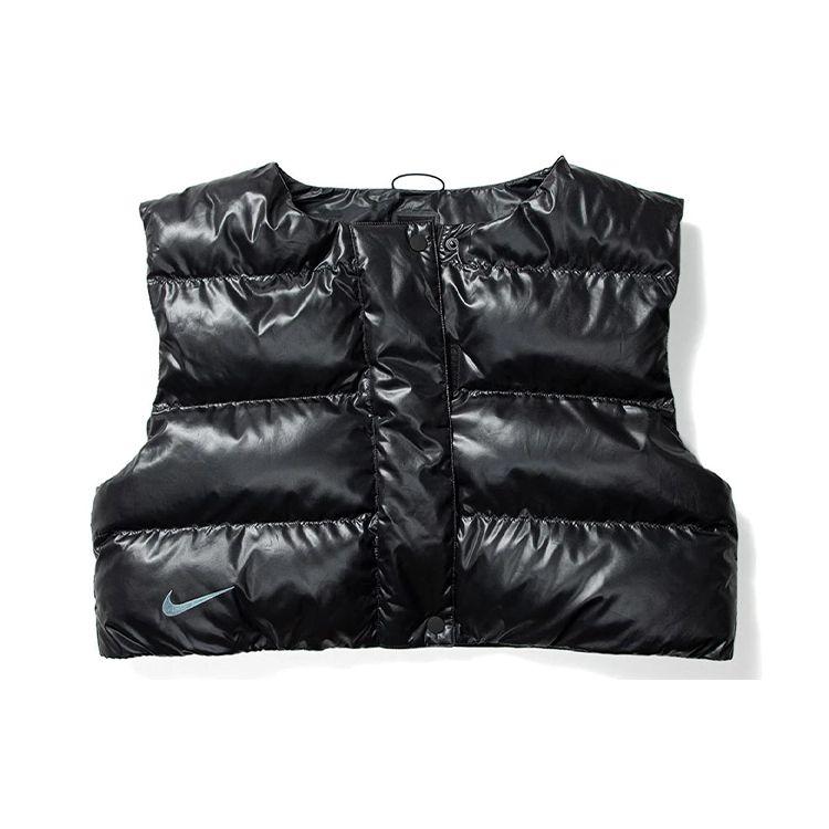 Nike City Ready Hooded Wind And Water Resistant Long Jacket With Vest Women Outerwear Black CJ4019-010