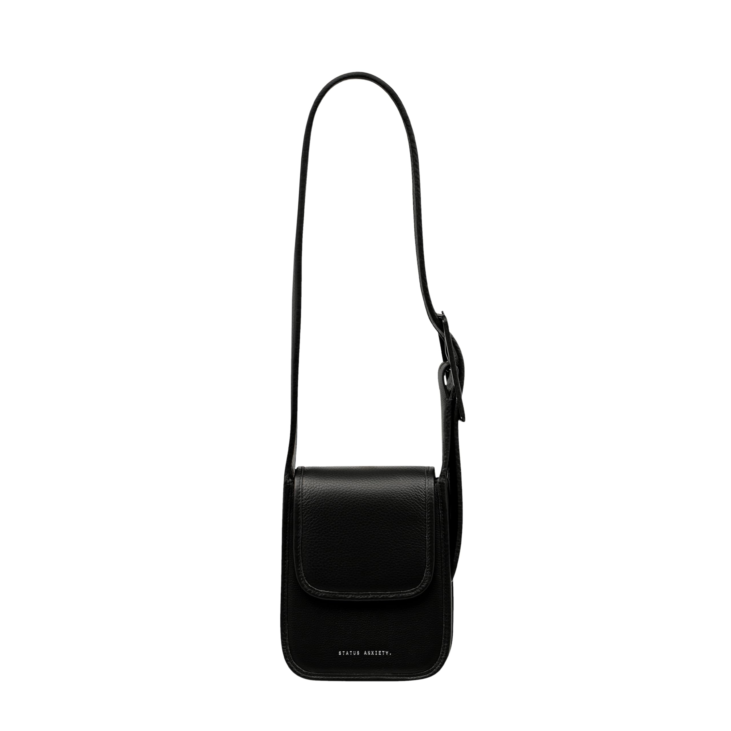 Japan Select�HINOKATA Status Anxiety PERPLEX Crossbody Mini Leer Koeienhuid Koreaanse Leer Zwarte Handtas/Schoudertas, Dames, Tas, Tas, Leer, Tas, zwart