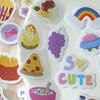 40 - Sheet Mini Carton - boxed Cute Cartoon Stickers, Colorful Graffiti - inspired Illustrations, Self - adhesive