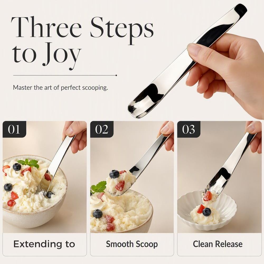 Thickened Handle Ice Cream Spoon Stainless Steel Yogurt Spoon Dessert Spoon Coffee Mixing