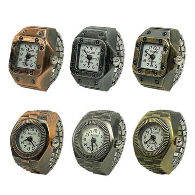 Punk Finger Ring Watch Elastic Wear-resistant Unisex Finger Watch For Anniversary Mini Size Gift For Student Birthdays Christma