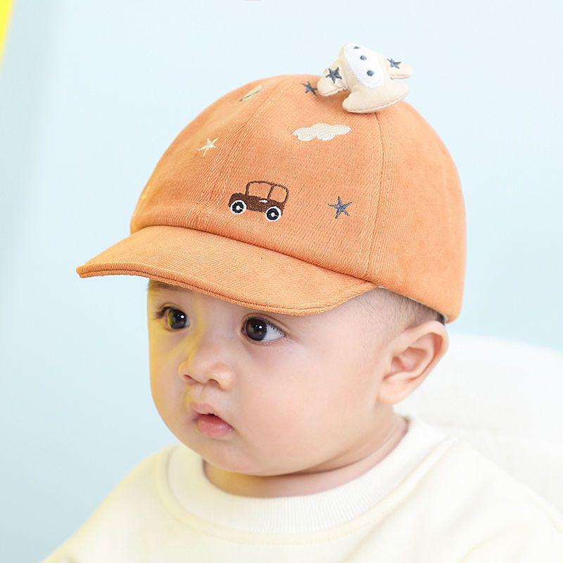 Unisex Baby-Entenschnabel-Cord-Baseballkappe - Süßer Sonnenhut für Frühling & Herbst